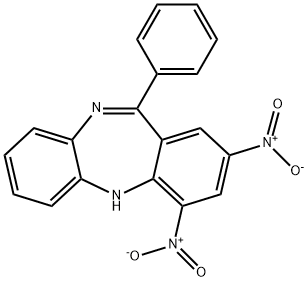 2,4-dinitro-11-phenyl-5H-dibenzo[b,e][1,4]diazepine 结构式