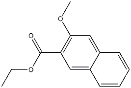 2-Naphthalenecarboxylicacid, 3-methoxy-, ethyl ester 结构式