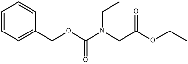 ETHYL 2-((BENZYLOXYCARBONYL)(ETHYL)AMINO)ACETATE 结构式