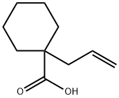 CYCLOHEXANECARBOXYLIC ACID, 1-(2-PROPEN-1-YL)- 结构式