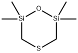 1-Oxa-4-thia-2,6-disilacyclohexane, 2,2,6,6-tetramethyl- 结构式