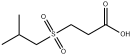 3-(2-甲基丙磺酰基)丙酸 结构式