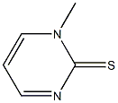 1-methylpyrimidine-2-thione 结构式
