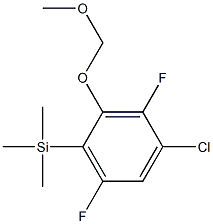 [4-chloro-3,6-difluoro-2-(methoxymethoxy)phenyl]-trimethylsilane 结构式