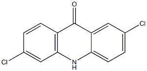 9(10H)-Acridinone, 2,6-dichloro- 结构式