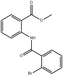 methyl 2-{[(2-bromophenyl)carbonyl]amino}benzoate 结构式