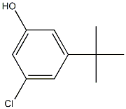 3-氯-5-叔丁基苯酚 结构式