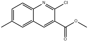 2-氯-6-甲基喹啉-3-甲酸甲酯 结构式