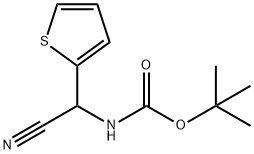 tert-butyl N-[cyano(thiophen-2-yl)methyl]carbamate 结构式