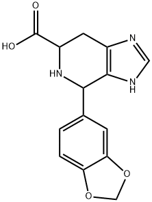 4-(2H-1,3-benzodioxol-5-yl)-3H,4H,5H,6H,7H-imidazo[4,5-c]pyridine-6-carboxylic acid 结构式