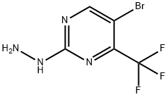 5-溴-2-亚肼基-6-(三氟甲基)-1,2-二氢嘧啶 结构式