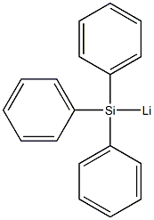 Lithium, (triphenylsilyl)- 结构式