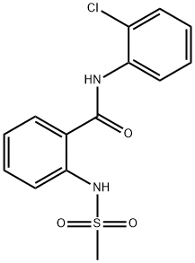 N-(2-chlorophenyl)-2-(methanesulfonamido)benzamide 结构式