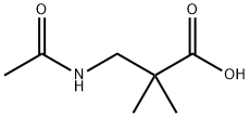 3-乙酰氨基-2,2-二甲基丙酸 结构式