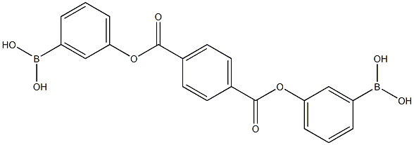 1,4-Benzenedicarboxylic acid, bis(3-boronophenyl) ester 结构式