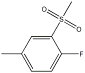 Benzene, 1-fluoro-4-methyl-2-(methylsulfonyl)- 结构式