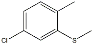 5-氯-2-甲基苯甲基硫醚 结构式
