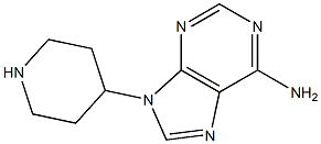 9H-Purin-6-amine, 9-(4-piperidinyl)- 结构式