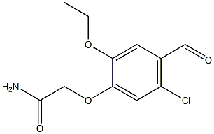 2-(5-氯-2-乙氧基-4-甲酰基苯氧基)乙酰胺 结构式