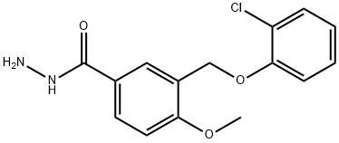 3-((2-氯苯氧基)甲基)-4-甲氧基苯甲酰肼 结构式