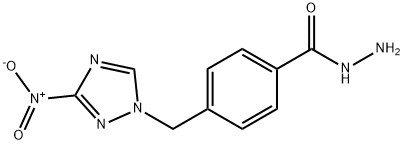 4-((3-硝基-1H-1,2,4-三唑-1-基)甲基)苯甲酰肼 结构式
