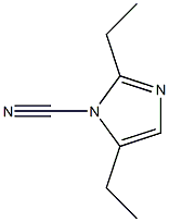 1H-Imidazole-1-carbonitrile, 2,5-diethyl- 结构式