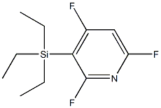 triethyl-(2,4,6-trifluoropyridin-3-yl)silane 结构式