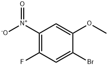 1-溴-5-氟-2-甲氧基-4-硝基苯 结构式