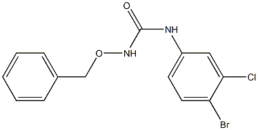 1-(4-bromo-3-chlorophenyl)-3-phenylmethoxyurea 结构式