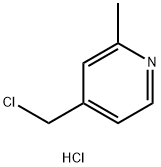 4-(氯甲基)-2-甲基吡啶盐酸盐 结构式