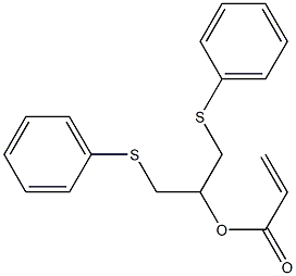 2-Propenoic acid, 2-(phenylthio)-1-[(phenylthio)methyl]ethyl ester 结构式