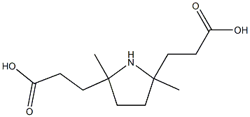 2,5-Pyrrolidinedipropanoic acid, 2,5-dimethyl ester 结构式