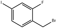 1-(溴甲基)-2-氟-4-碘苯 结构式
