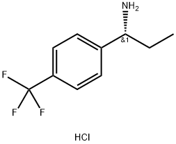 (1R)-1-[4-(TRIFLUOROMETHYL)PHENYL]PROPYLAMINE HYDROCHLORIDE 结构式