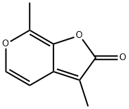 3,7-二甲基2H-呋喃[2,3-c]吡喃-2-酮 结构式