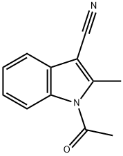 1-acetyl-2-methyl-1H-indole-3-carbonitrile 结构式