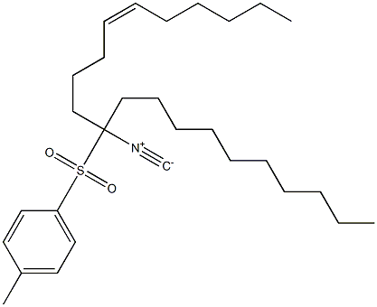 Benzene, 1-[(1-decyl-1-isocyano-5-undecenyl)sulfonyl]-4-methyl-, (Z)- 结构式