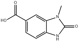 3-methyl-2-oxo-2,3-dihydro-1H-1,3-benzodiazole-5-carboxylic acid 结构式