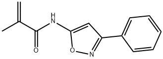 2-methyl-N-(3-phenyl-5-isoxazolyl)propenamide 结构式