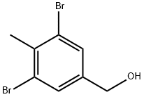 3,5-二溴-4-甲基苯甲醇 结构式