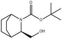 (2R)-2-(羟甲基)-3-氮杂双环[2.2.2]辛烷-3-羧酸叔丁酯 结构式