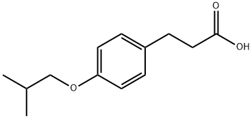 3-(4-异丁氧基苯基)丙酸 结构式