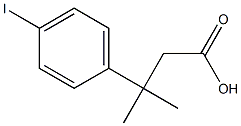 3-(4-Iodo-phenyl)-3-methyl-butyric acid 结构式