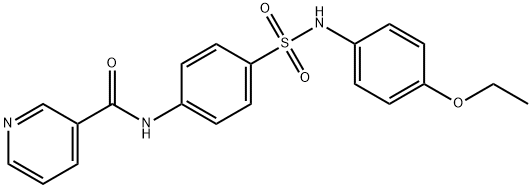 N-(4-{[(4-ethoxyphenyl)amino]sulfonyl}phenyl)nicotinamide 结构式