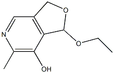 Furo[3,4-c]pyridin-7-ol, 1-ethoxy-1,3-dihydro-6-methyl- 结构式