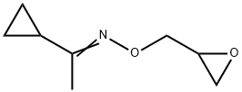 1-环丙基乙酮并 O-噁丙环-2-基甲基肟 结构式