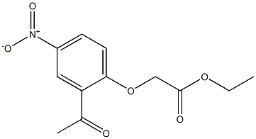 Acetic acid, (2-acetyl-4-nitrophenoxy)-, ethyl ester 结构式