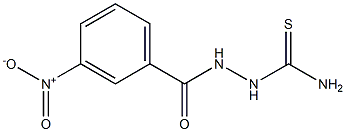 Benzoic acid, 3-nitro-,2-(aminothioxomethyl)hydrazide 结构式