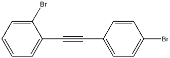 Benzene, 1-bromo-2-[(4-bromophenyl)ethynyl]- 结构式