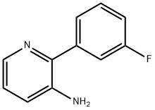 2-(3-氟苯基)吡啶-3-胺 结构式